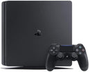 Sony PlayStation 4 Slim 1 Terabyte, Avec 1 manette sans fil DUALSHOCK 4 V2, Châssis F, Noir (Jet Black)