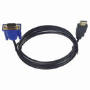 1.8M HDMI Câble HDMI À VGA 1080P HD Avec Audio Adaptateur Câble HDMI À VGA Câble Accessoires.