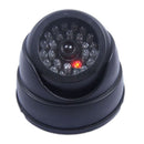 Extérieur CCTV Faux Simulation Dummy Caméra Accueil Sécurité Surveillance Dôme Mini Caméra Clignotant LED Lumière Faux Caméra Noir