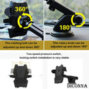 360 universel De Voiture Aspiration Support de Téléphone Mont ABS Stand